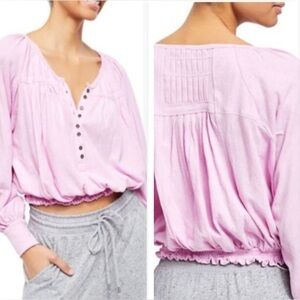 Free People Prarie Henley Top